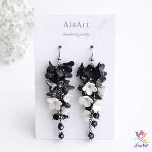 Virágfürtös fülbevaló, Ékszer, Fülbevaló, Lógó fülbevaló, Ékszerkészítés, MESKA