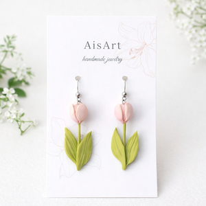 Tulipános fülbevaló - ékszer - fülbevaló - lógó fülbevaló - Meska.hu