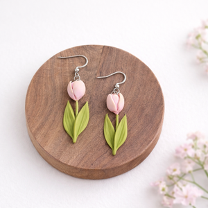 Tulipános fülbevaló - Meska.hu