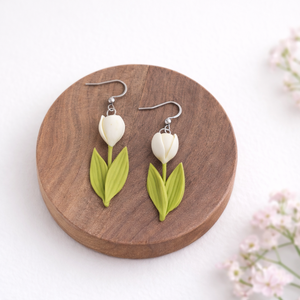 Tulipános fülbevaló - Meska.hu