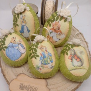 Húsvéti tojások, dobozban - zöld, Otthon & Életmód, Dekoráció, Fali és függő dekoráció, Falra akasztható dekor, , MESKA