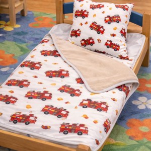 Ovistakaró párnával tűzoltóautók 100x135 -  - Meska.hu