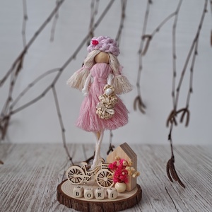 Névre szóló makramé lány - otthon & életmód - dekoráció - dísztárgy - Meska.hu