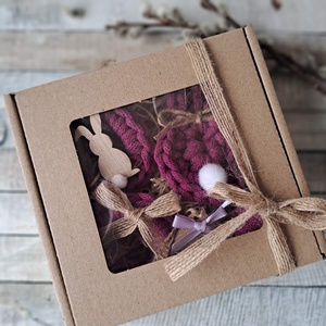 Húsvéti horgolt díszek dobozban - ünnepi díszek, dekorációk - húsvéti díszek és dekorációk - húsvéti tojásfadíszek - Meska.hu