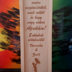 Bortartó gravírozva  - otthon & életmód - konyhafelszerelés, tálalás - tálalás - bortartó - Meska.hu