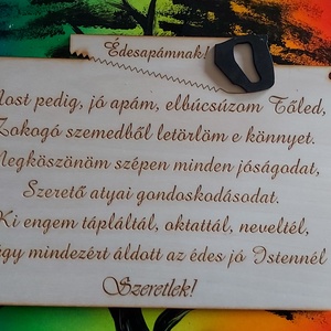 Köszönőajándék Édesapáknak! - esküvő - emlék & ajándék - szülőköszöntő ajándék - Meska.hu