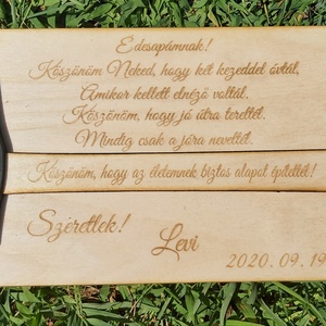 Köszönőajándék Édesapáknak! - esküvő - emlék & ajándék - szülőköszöntő ajándék - Meska.hu