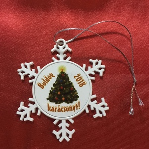 Fém karácsonyfa dísz - karácsony - karácsonyi lakásdekoráció - karácsonyfadíszek - Meska.hu