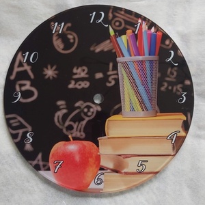 Üveg falióra, Otthon & Életmód, Dekoráció, Fali és függő dekoráció, Falióra & óra, Mindenmás, MESKA