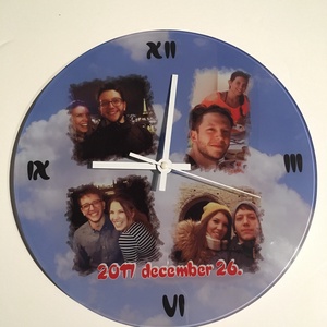 Üveg falióra - otthon & életmód - dekoráció - fali és függő dekoráció - falióra & óra - Meska.hu