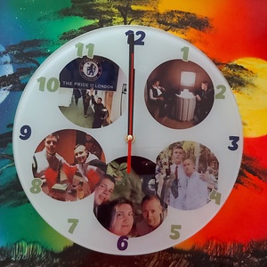 Üveg falióra - otthon & életmód - dekoráció - fali és függő dekoráció - falióra & óra - Meska.hu