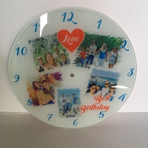 Üveg falióra - otthon & életmód - dekoráció - fali és függő dekoráció - falióra & óra - Meska.hu