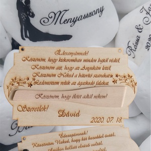 Esküvői szett, Esküvő, Emlék & Ajándék, Szülőköszöntő ajándék, Decoupage, transzfer és szalvétatechnika, Famegmunkálás, MESKA