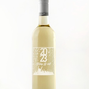 Gravírozott borok szilveszterre - élelmiszer - alkoholos italok - Meska.hu