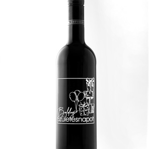 Gravírozott borok Születésnapra, Élelmiszer, Alkoholos italok, Gravírozás, pirográfia, Meska