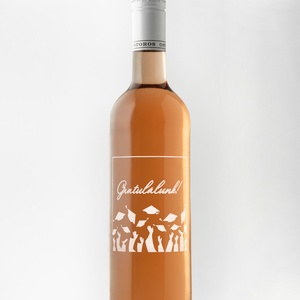 AKCIÓS -50% Gravírozott bor  ballagásra, diplomaosztóra - élelmiszer - alkoholos italok - Meska.hu