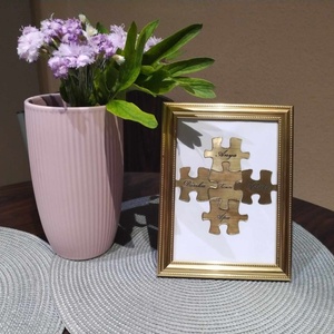 Családi kirakós egyedi gravírozással - otthon & életmód - dekoráció - dísztárgy - Meska.hu