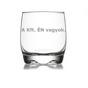 Whiskys pohár humoros felirattal - Meska.hu