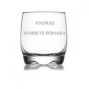 Whiskys pohár névre szóló, Otthon & Életmód, Konyhafelszerelés, tálalás, Tálalás, Pohár, Gravírozás, pirográfia, MESKA