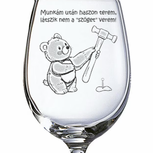 Gravírozott pohár ha eredményesnek érzed magad, Otthon & Életmód, Konyhafelszerelés, tálalás, Tálalás, Boros poharak, szettek, Gravírozás, pirográfia, MESKA
