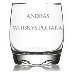 Whiskys pohár névre szóló - Meska.hu