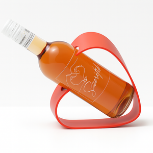 Szívből jövő stílus � szív alakú, billenő 3D nyomtatott bortartó  - otthon & életmód - konyhafelszerelés, tálalás - tálalás - bortartó - Meska.hu