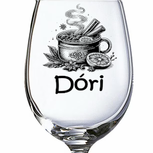 Az én forralt botos poharam, Otthon & Életmód, Konyhafelszerelés, tálalás, Tálalás, Boros poharak, szettek, Gravírozás, pirográfia, MESKA