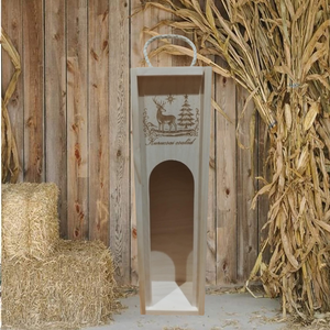 Gravírozott fa boros díszdoboz, Otthon & Életmód, Dekoráció, Asztal és polc dekoráció, Díszdoboz, Gravírozás, pirográfia, MESKA