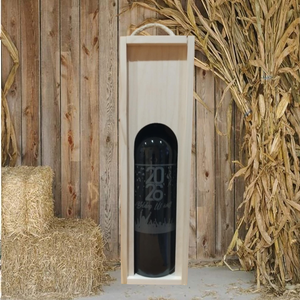 Gravírozott fa boros díszdoboz - otthon & életmód - dekoráció - asztal és polc dekoráció - díszdoboz - Meska.hu