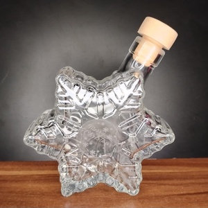 Karácsonyi hópehely alakú díszüveg - Meska.hu