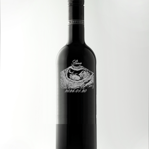 Ultrahang képpel gravírozott bor � különleges emlék a várandósság legszebb pillanataiból, Élelmiszer, Alkoholos italok, Gravírozás, pirográfia, MESKA