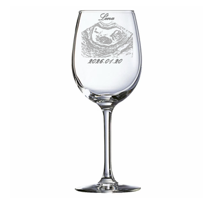 Ultrahang képpel gravírozott borospohár � örök emlék a várandósság csodájáról - otthon & életmód - konyhafelszerelés, tálalás - tálalás - boros poharak, szettek - Meska.hu