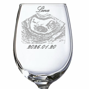 Ultrahang képpel gravírozott borospohár � örök emlék a várandósság csodájáról, Otthon & Életmód, Konyhafelszerelés, tálalás, Tálalás, Boros poharak, szettek, Gravírozás, pirográfia, MESKA