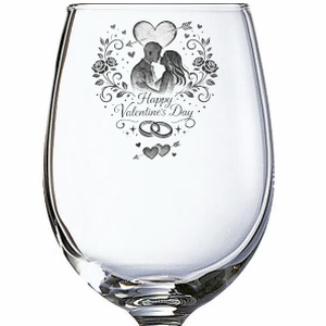 Valentin-napi borospohár � romantikus ajándék szerelmes pillanatokhoz - Meska.hu