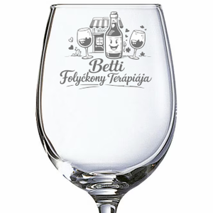 Vicces Ajándék Gravírozott Pohár � Folyékony Terápia, Otthon & Életmód, Konyhafelszerelés, tálalás, Tálalás, Boros poharak, szettek, Gravírozás, pirográfia, MESKA