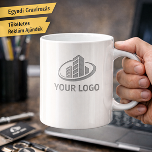Egyedi logózott fehér kerámiabögre 10db � stílusos reklámajándék cégeknek, Otthon & Életmód, Konyhafelszerelés, tálalás, Tálalás, Bögre & Csésze, Gravírozás, pirográfia, MESKA