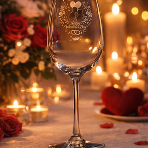 Valentin-napi borospohár � romantikus ajándék szerelmes pillanatokhoz - otthon & életmód - konyhafelszerelés, tálalás - tálalás - boros poharak, szettek - Meska.hu
