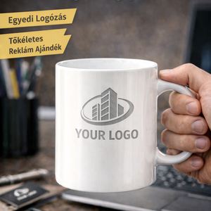 Egyedi logózott fehér kerámiabögre 10db � stílusos reklámajándék cégeknek, Otthon & Életmód, Konyhafelszerelés, tálalás, Tálalás, Bögre & Csésze, Gravírozás, pirográfia, MESKA