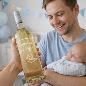 Gravírozott borok Apák napjára - Meska.hu