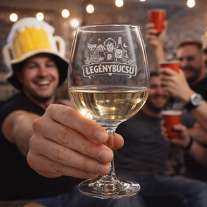 Vicces Gravírozott Borospohár � Legénybúcsúra, Otthon & Életmód, Konyhafelszerelés, tálalás, Tálalás, Boros poharak, szettek, Gravírozás, pirográfia, MESKA