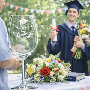 Gravírozott ballagási borospohár � Ballagásodra felirattal, Otthon & Életmód, Konyhafelszerelés, tálalás, Tálalás, Boros poharak, szettek, Gravírozás, pirográfia, MESKA