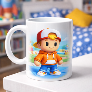 Vidám Gamer Bögre � Játékos Figura Mintával Egyedi Ajándék Gyerekeknek - Meska.hu