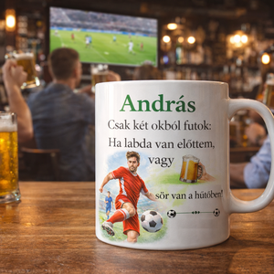 Vicces focis bögre névre szóló felirattal � személyre szabható ajándék férfiaknak - Meska.hu
