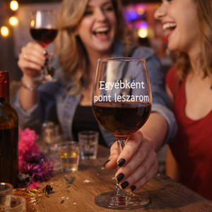 Egyébként pont leszarom � Gravírozott borospohár - Meska.hu