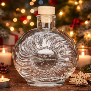 Karácsonyi Eclissi stílusú díszüveg saját felirattal, Otthon & Életmód, Dekoráció, Asztal és polc dekoráció, Díszüveg, Gravírozás, pirográfia, MESKA