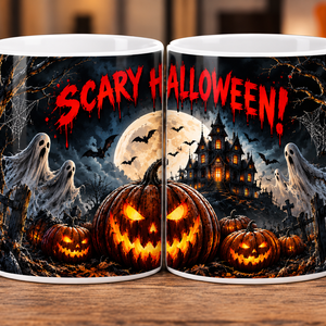 Scary Halloween � félelmetes Halloween bögre - Meska.hu