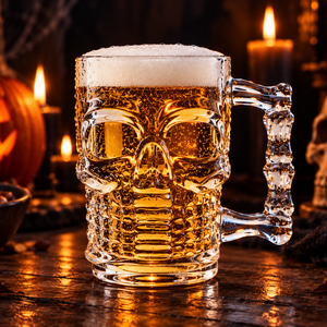 Koponya formájú söröskorsó � különleges Halloween ajándék - Meska.hu