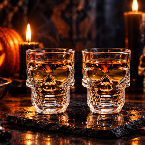 Koponya alakú pohár szett � különleges Halloween ajándék - Meska.hu