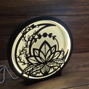 � Lótusz LED hangulatlámpa � egyedi fénydekoráció �, Otthon & Életmód, Dekoráció, Fali és függő dekoráció, Falra akasztható dekor, Mindenmás, MESKA