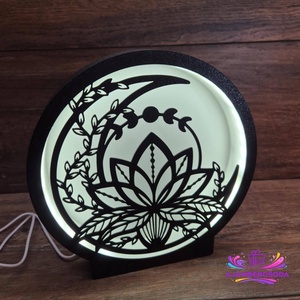 � Lótusz LED hangulatlámpa � egyedi fénydekoráció � - otthon & életmód - dekoráció - fali és függő dekoráció - falra akasztható dekor - Meska.hu